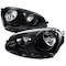 Spec-D Tuning 05-10 Volkswagen Golf Euro Headlight Black Housing LH-GLF05JM-RS - alternate 1